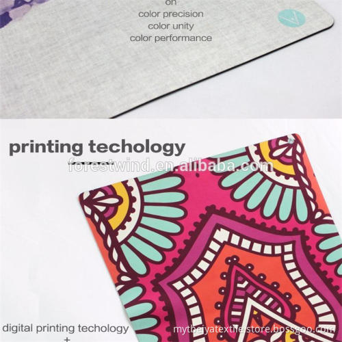 China Supplier New Product Printed non-slip Natural Rubber Yoga Mat